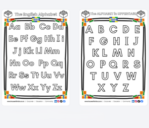 Brick Colouring and Writing Practice