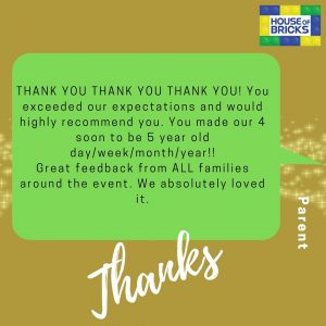 Feedback from Birthday Party